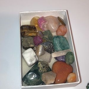 Small box of crystals